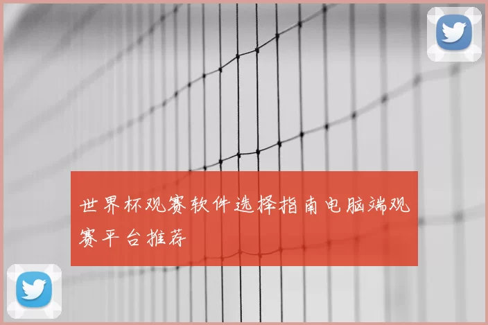 世界杯观赛软件选择指南电脑端观赛平台推荐